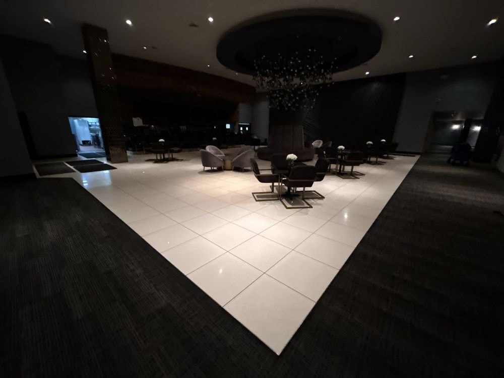 Clean retail floor after STYX commercial cleaning